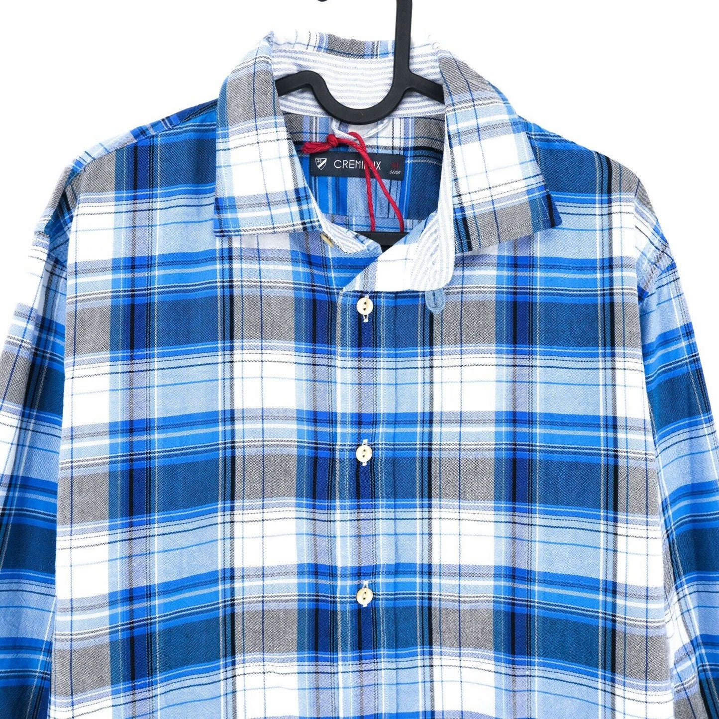 Daniel Cremieux Blue Check Leo Wo Shirt Size M