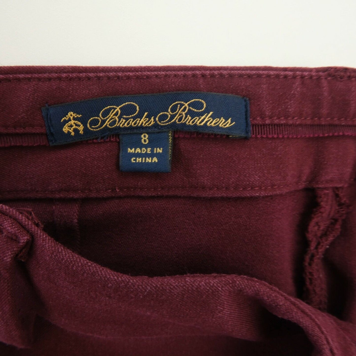 Brooks Brothers Red Cropped Pants Trousers Size IT 44 UK 14 US 8