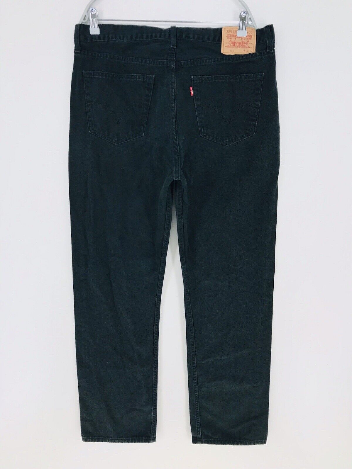 Vintage Levi’s 751 Black Regular Straight Fit Jeans Size W38 L34