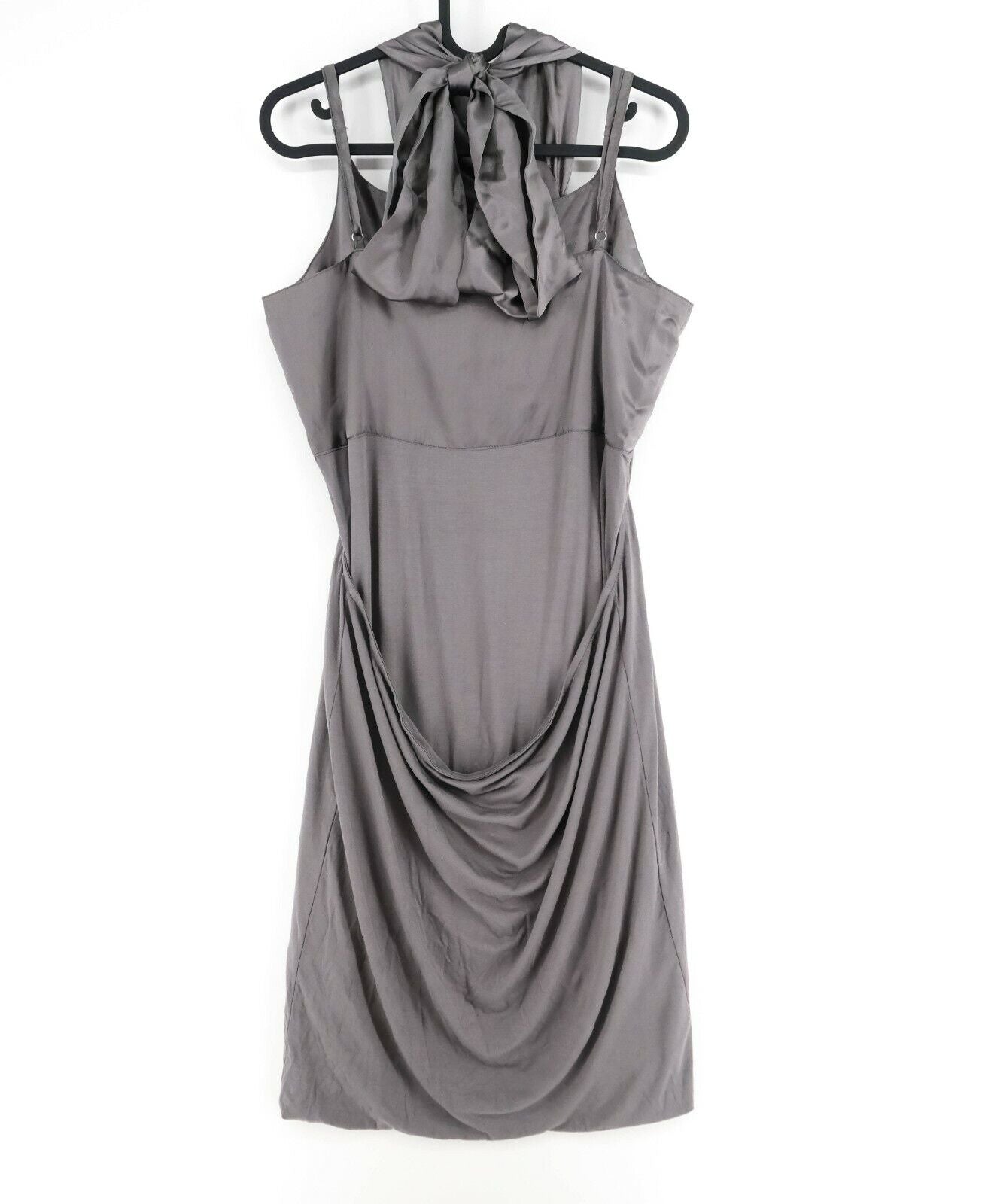 S`NOB Grey Halter Neck Dress Size L