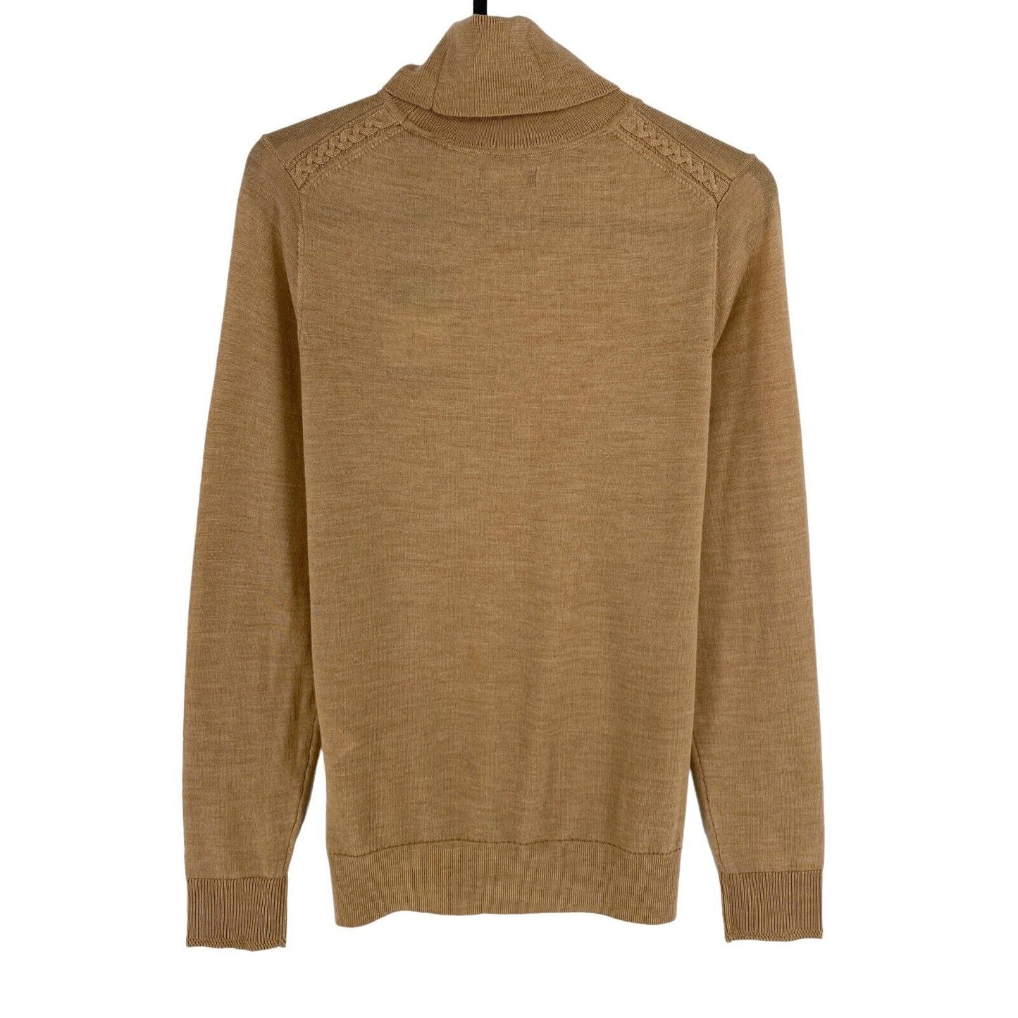 GANT Brauner Rollkragenpullover aus 100 % Wolle, Größe XS