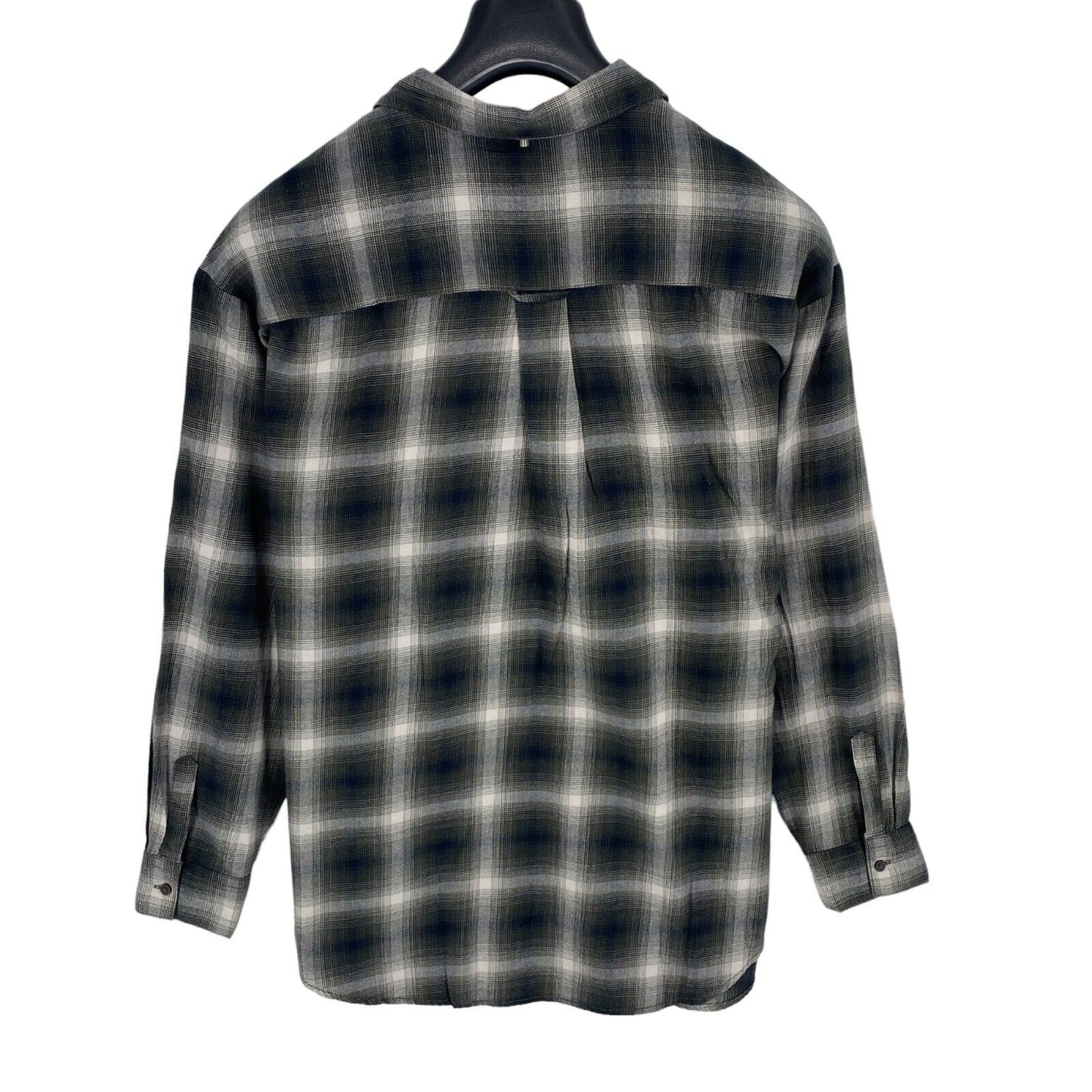 Camel Active Women Grey Plaid Long Sleeves Blouse Shirt Size 2XL XXL