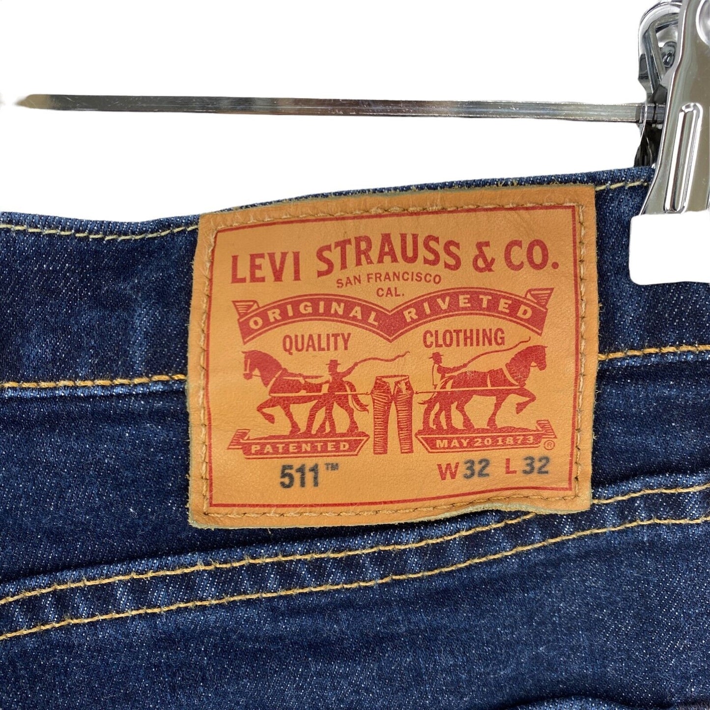 Levi's 511 Dark Blue Stretch Slim Fit Jeans W32 L32