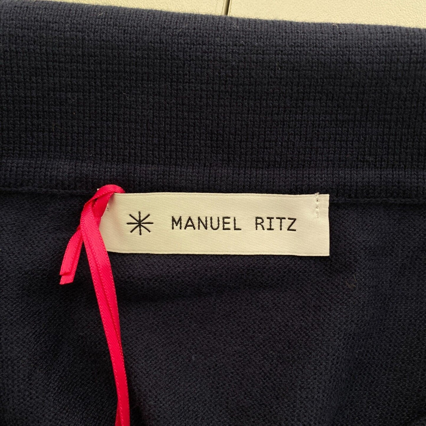 Manuel Ritz Men Navy Blue Short Sleeves Polo Shirt Size 2XL XXL