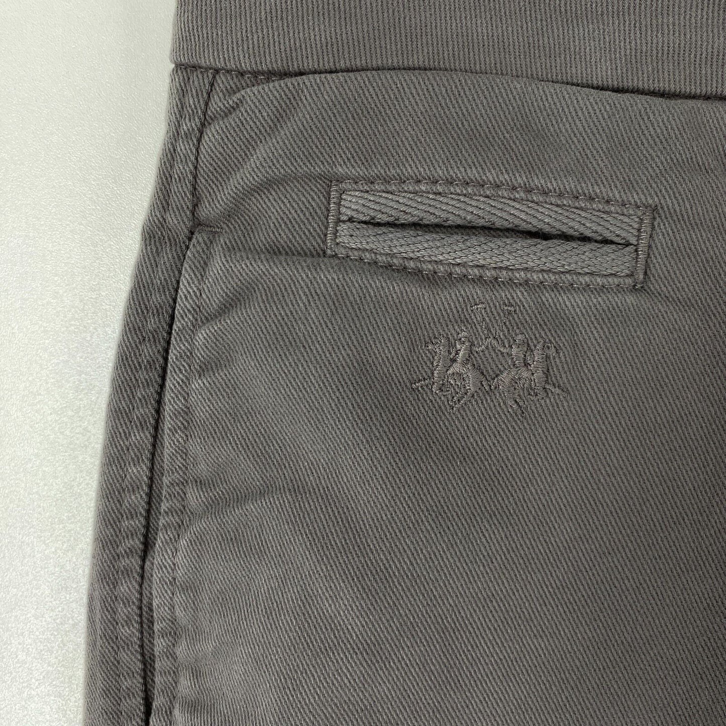 LA MARTINA Mens Grey Skinny Fit Chino Pants Trousers Size W32 M