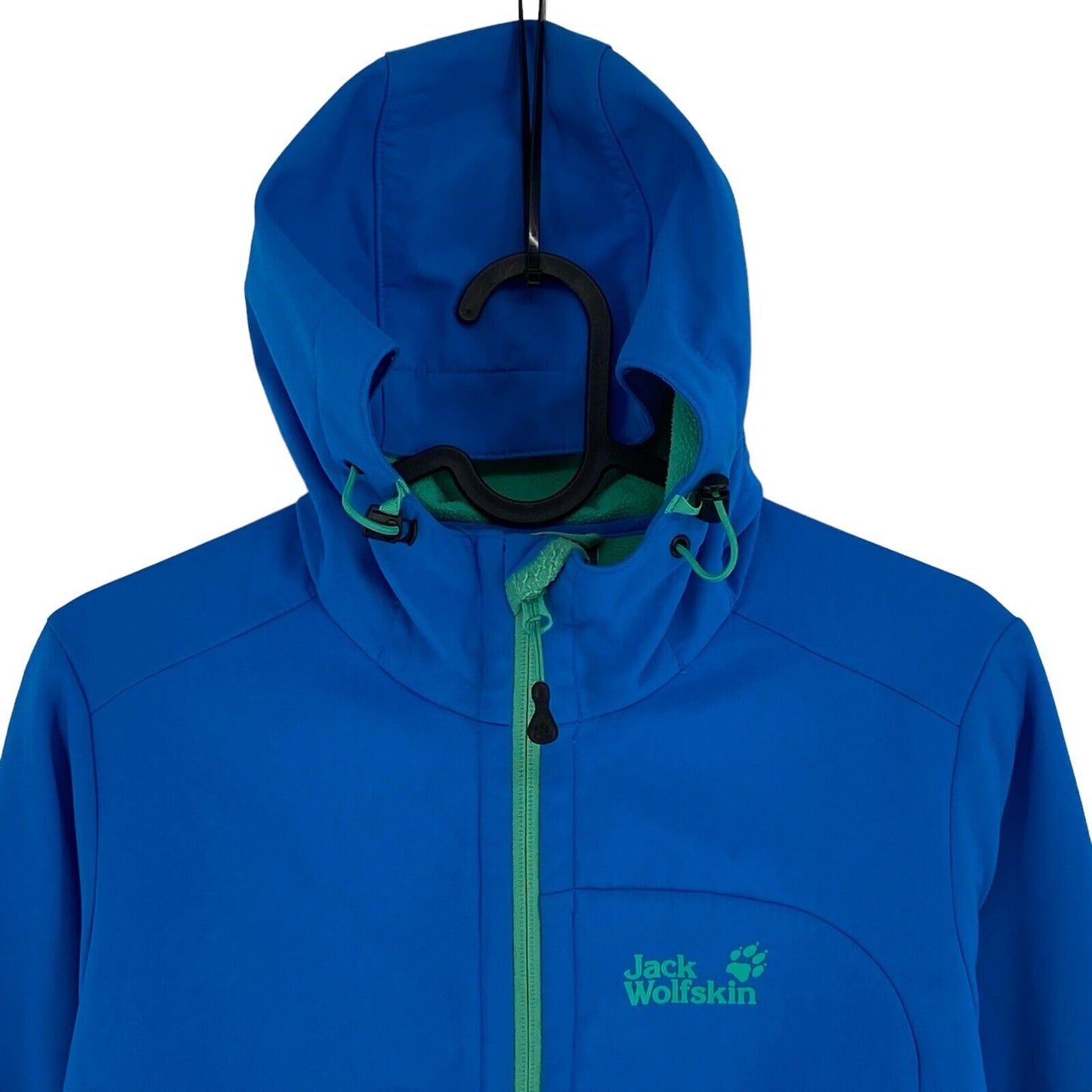 Jack Wolfskin Flexshield Softshell Blue Hooded Jacket Coat Size XS