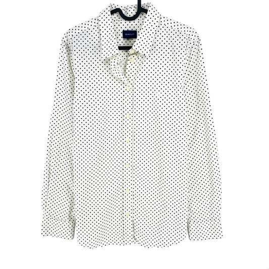 GANT White Polka Dot Shirt Size EU 42 UK 16 US 12