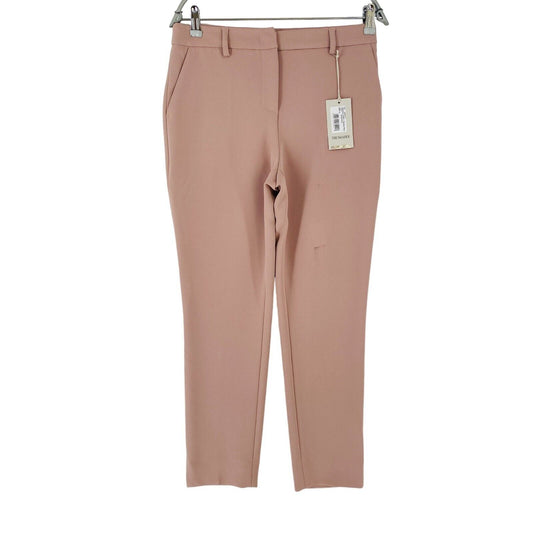 TRUSSARDI Women Pink Slim Fit Dress Trousers IT 42 W29 Made In Italy