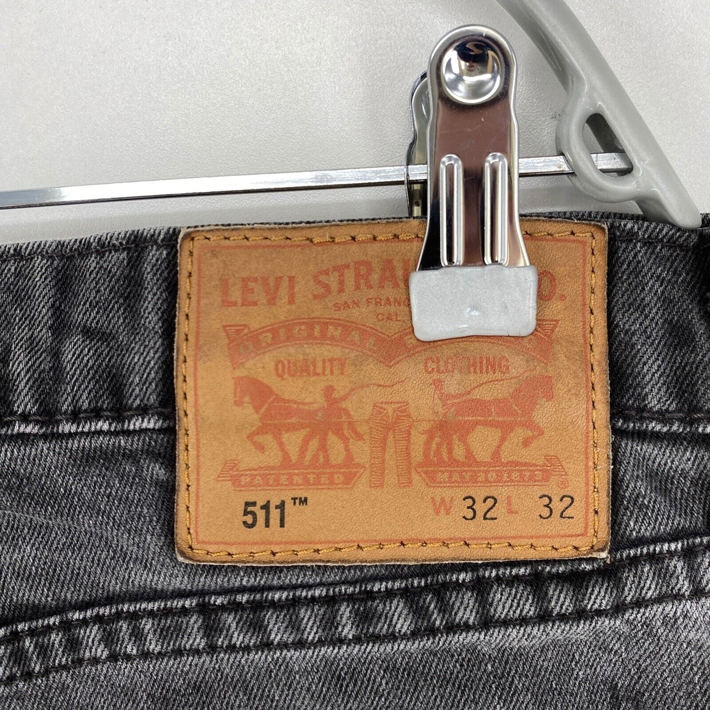 Levi's 511 Grey Stretch Slim Fit Jeans W32 L32