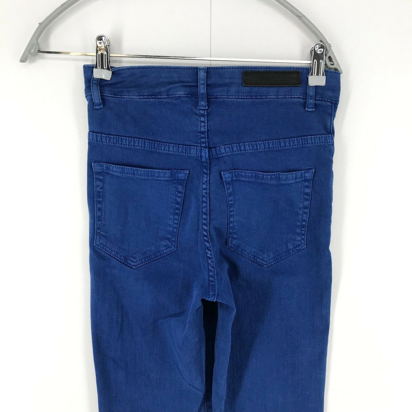 SELECTED Women Blue High Waist Skinny Fit Jeans Size W26