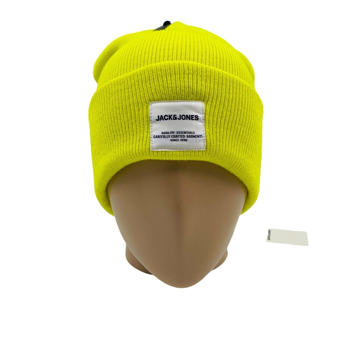 JACK & JONES Unisex Adult Yellow Knit Beanie Winter Hat Set One Size