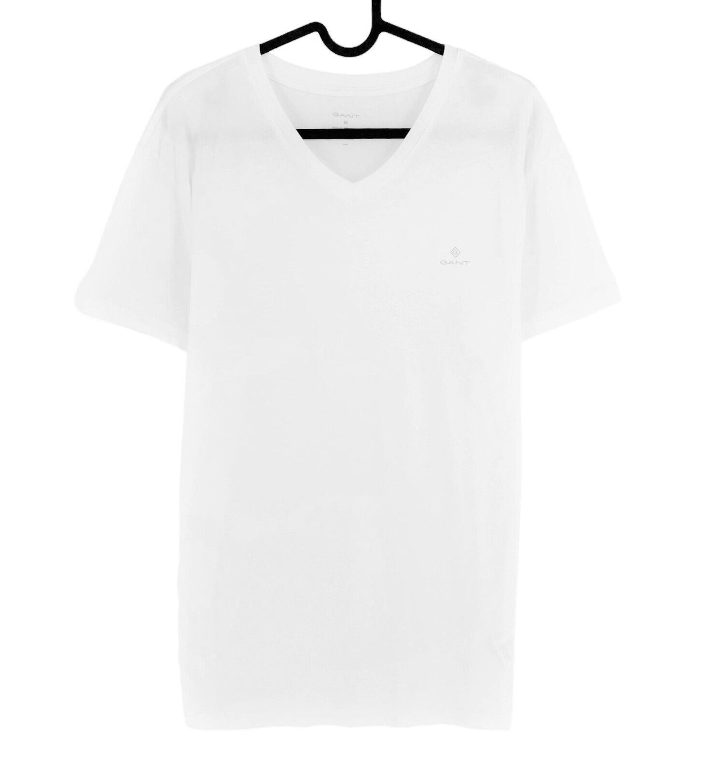 GANT T-shirt blanc à manches courtes et col rond Taille M