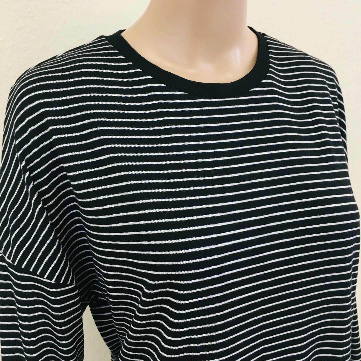 ZARA Trafaluc Oversized Loose Fit Striped Crew Neck Jumper Sweater Size S L