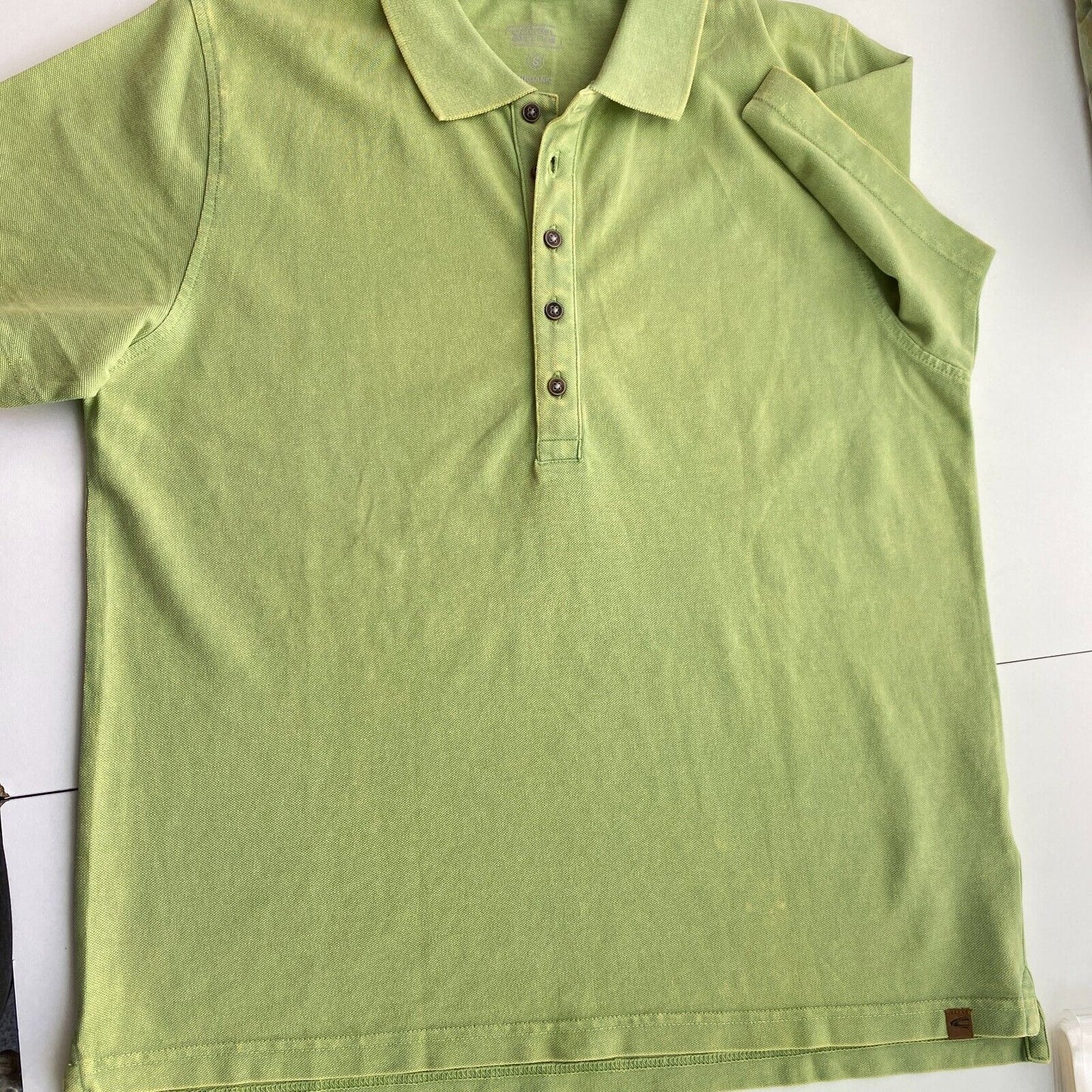 Camel Active Grünes Piqué-Poloshirt SS Größe S