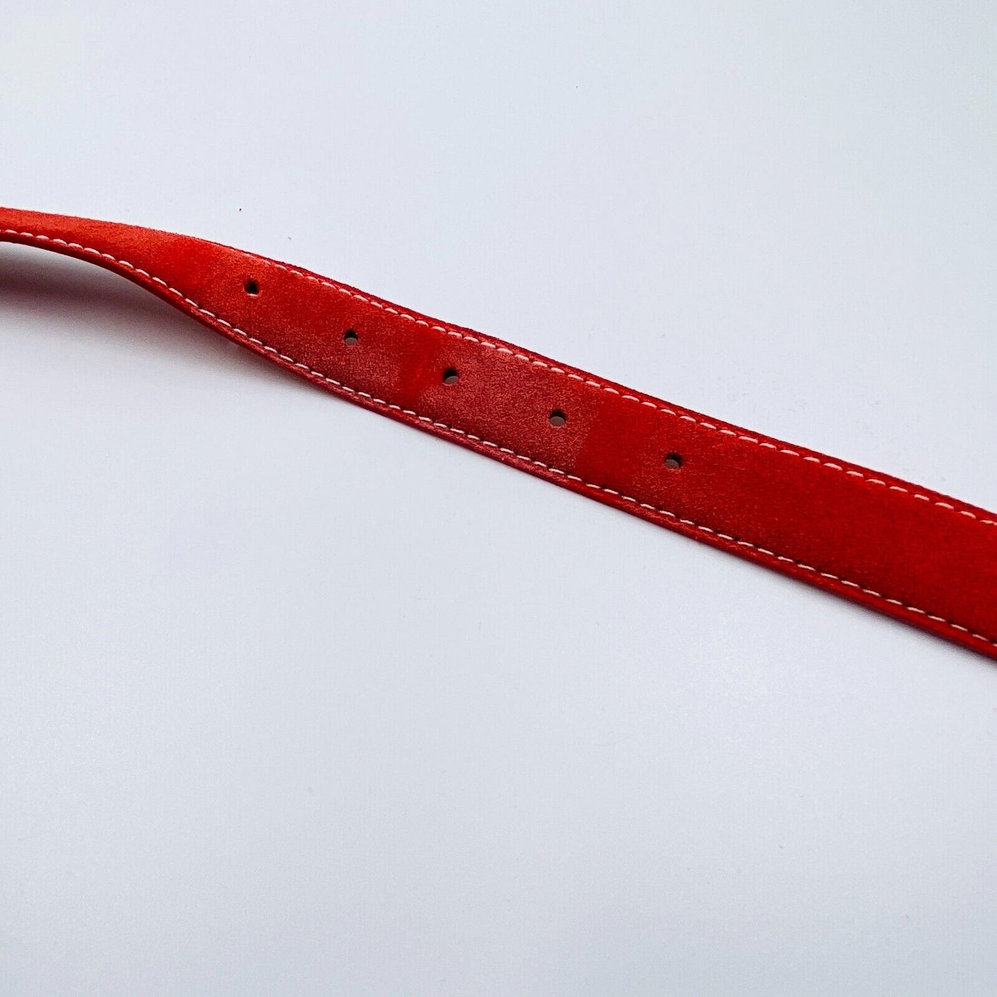 GANT Red 100% Suede Leather Belt Size 75 cm 30 in