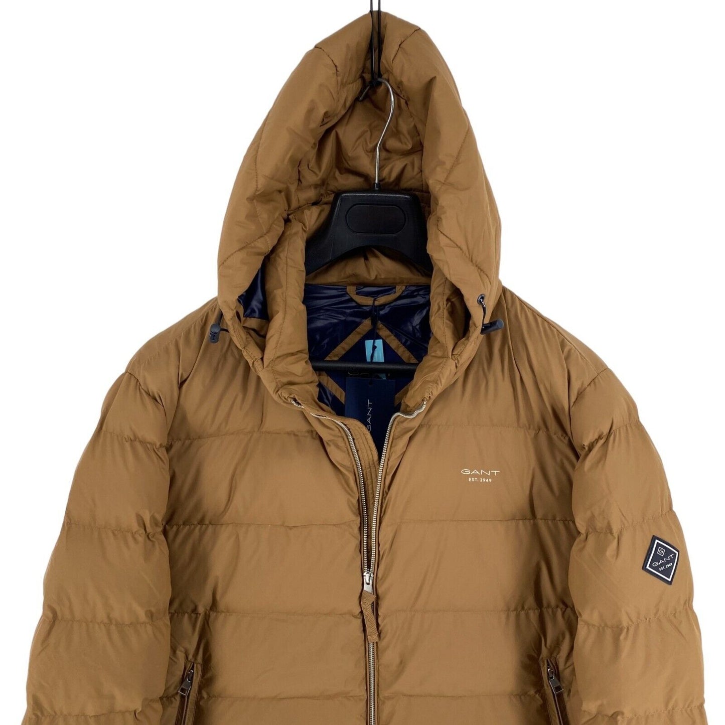 GANT Braun Active Cloud Kapuzenjacke Mantel Größe 2XL XXL