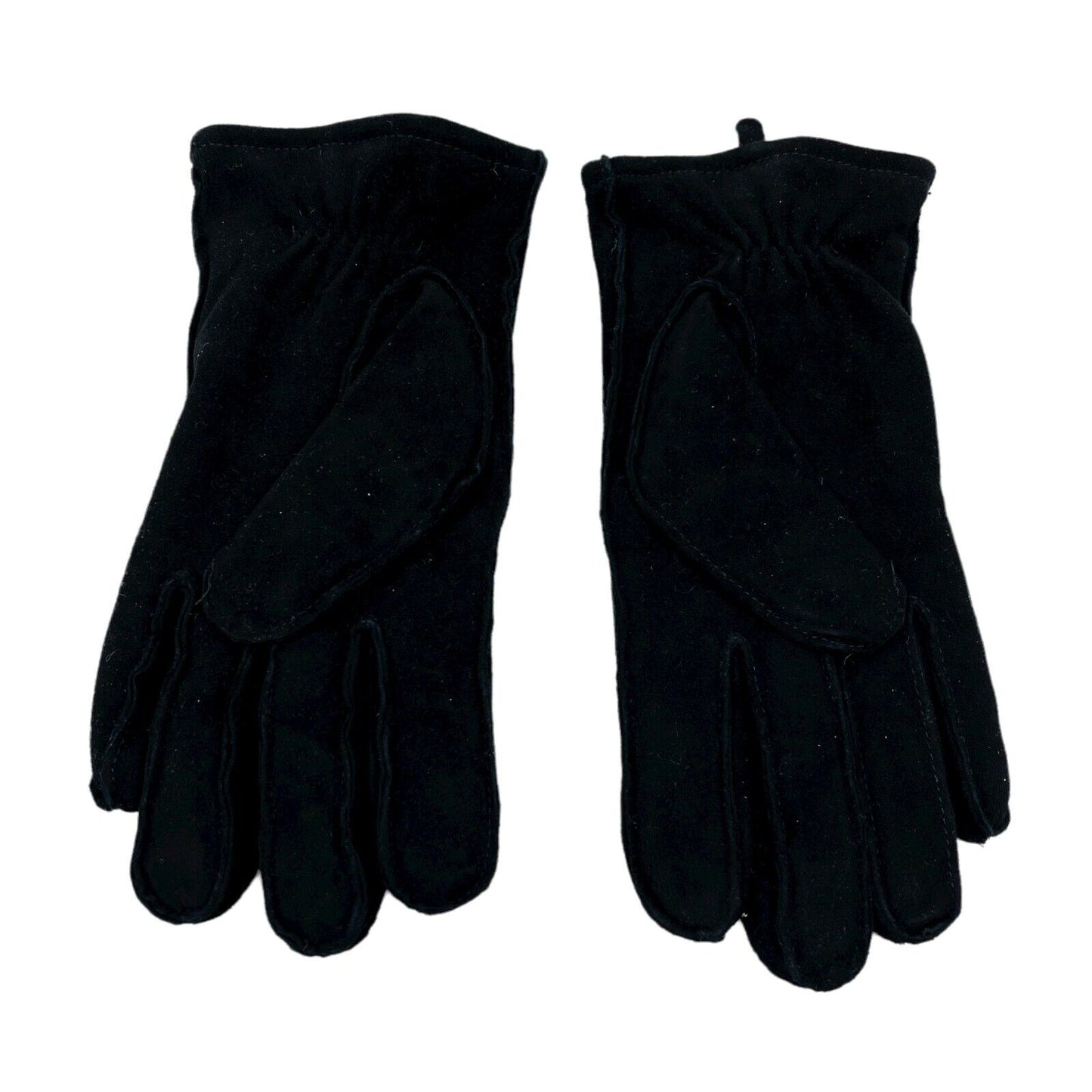 GANT Black 100% Suede Leather and Cashmere Wool Lining Women's Gloves Size S