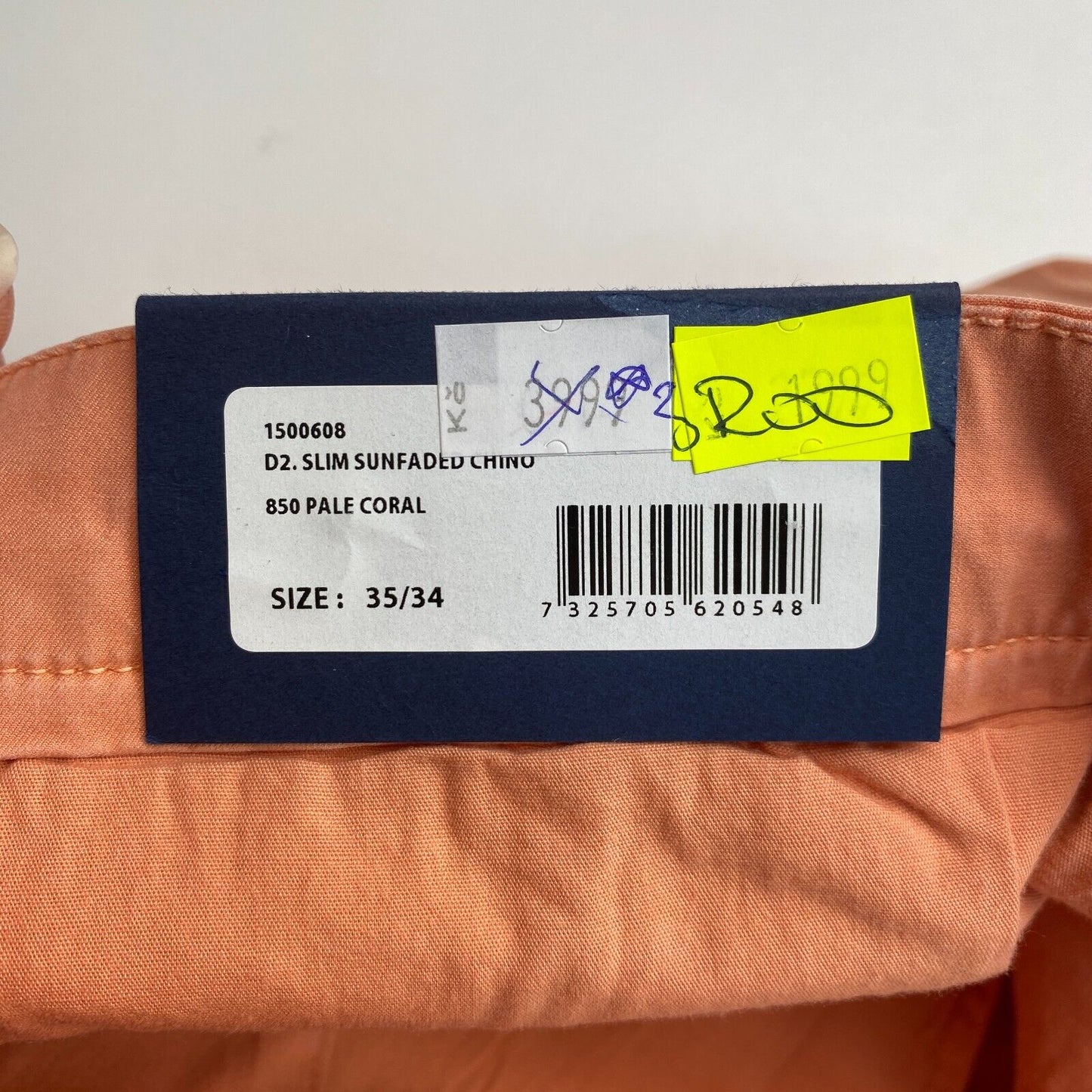 GANT Chinohose Slim Fit, Altrosa, sonnenverblasst, Größe W35 L34