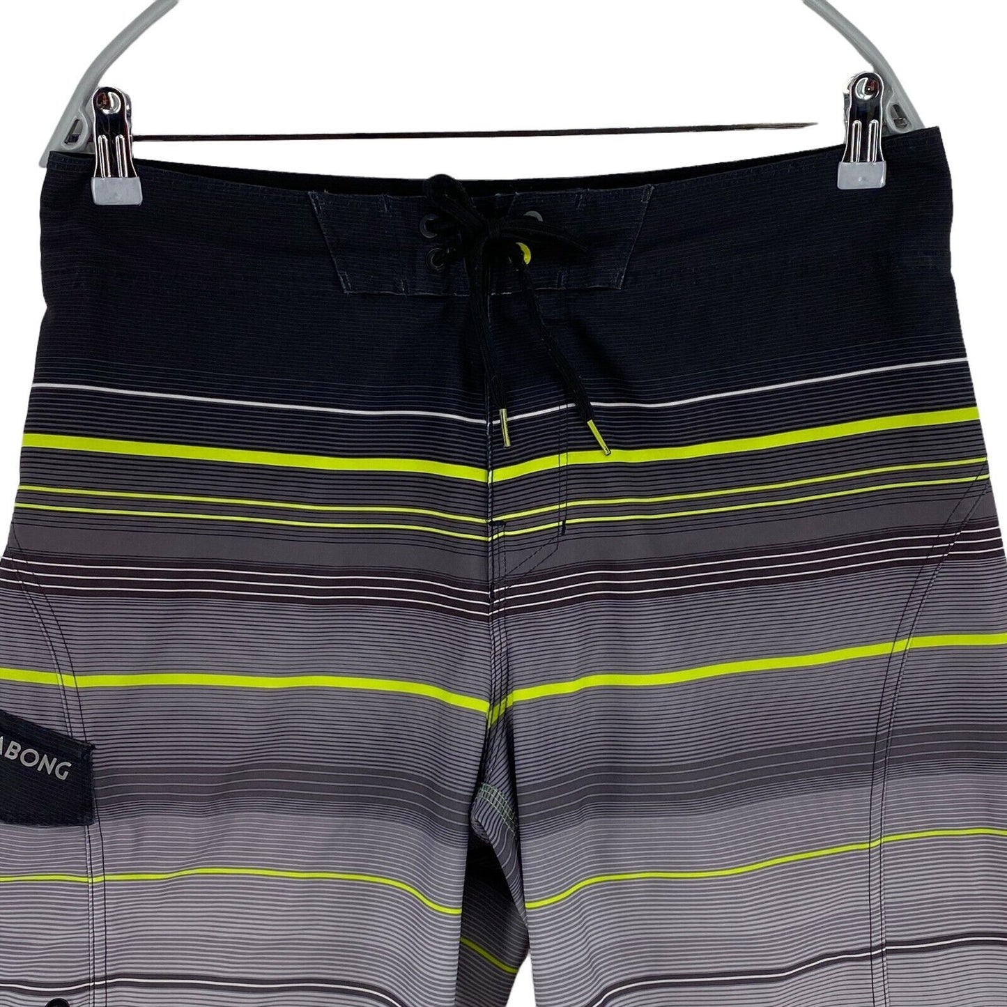 BILLABONG Striped Grey Activewear Shorts Size XL W32