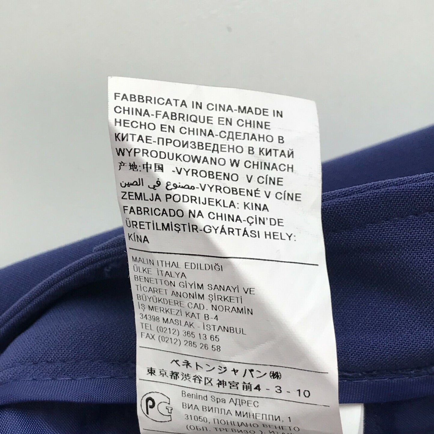 UNITED COLORS OF BENETTON Damen Hose in normaler Bootcut-Passform, Blau, Größe 38 W32