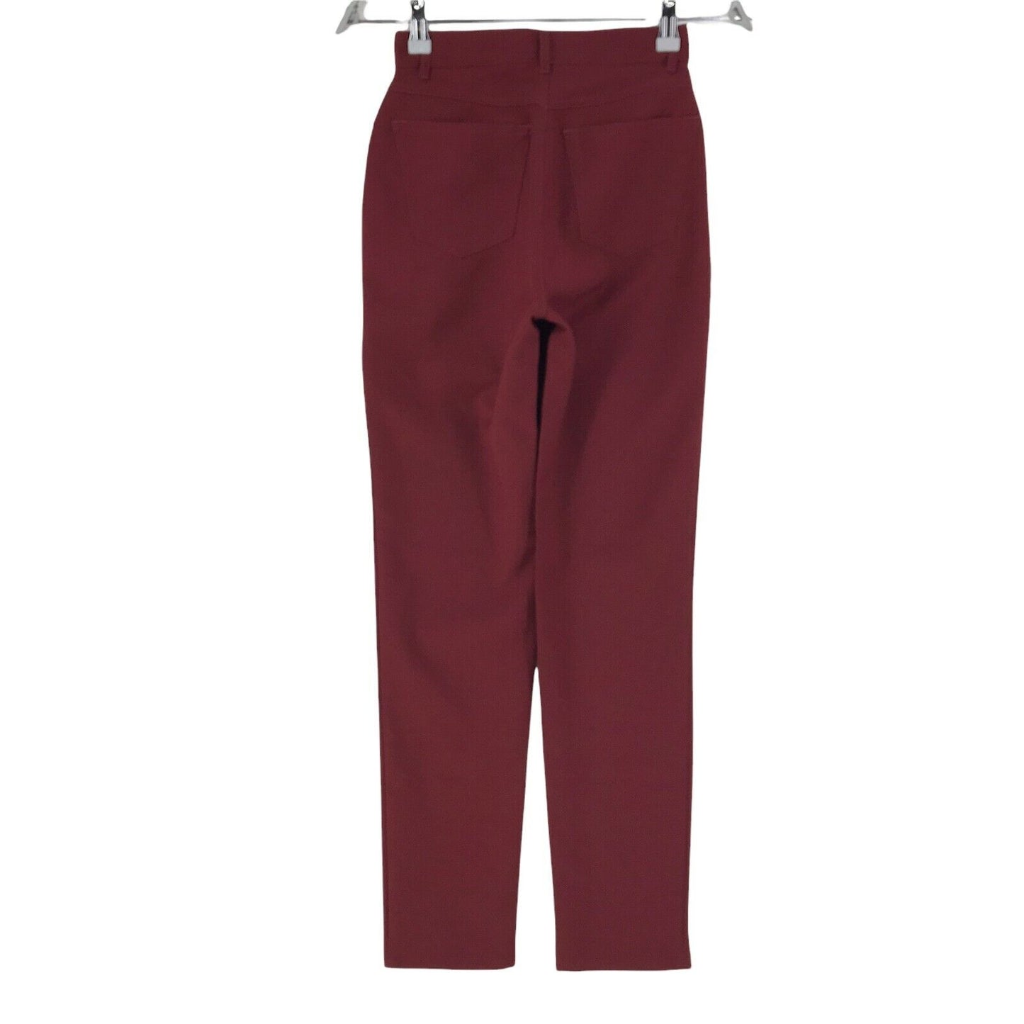 UNITED COLORS OF BENETTON Women Red Regular Fit Trousers Size EUR 38 W23