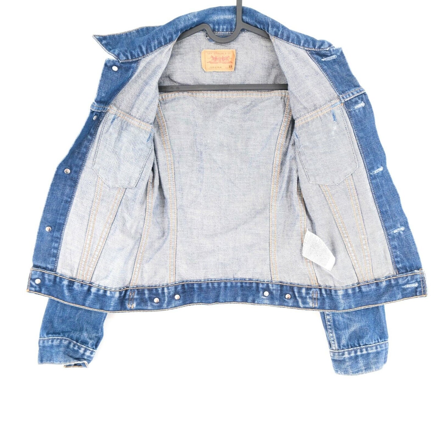 Levi’s Girls Blue Vintage Denim Jeans Jacket Size XS