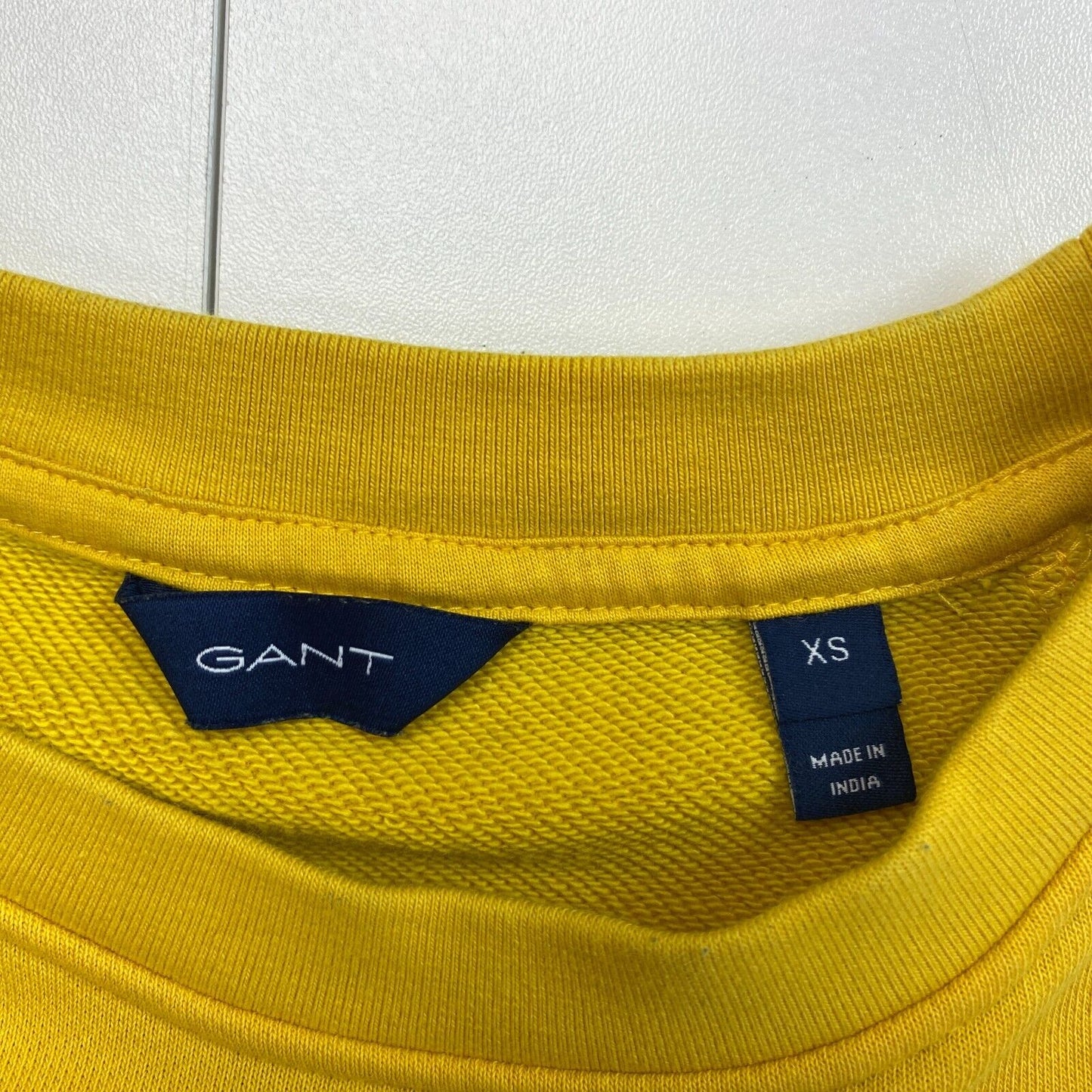 GANT Yellow Rope Icon Crew Neck Sweater Pullover Size XS