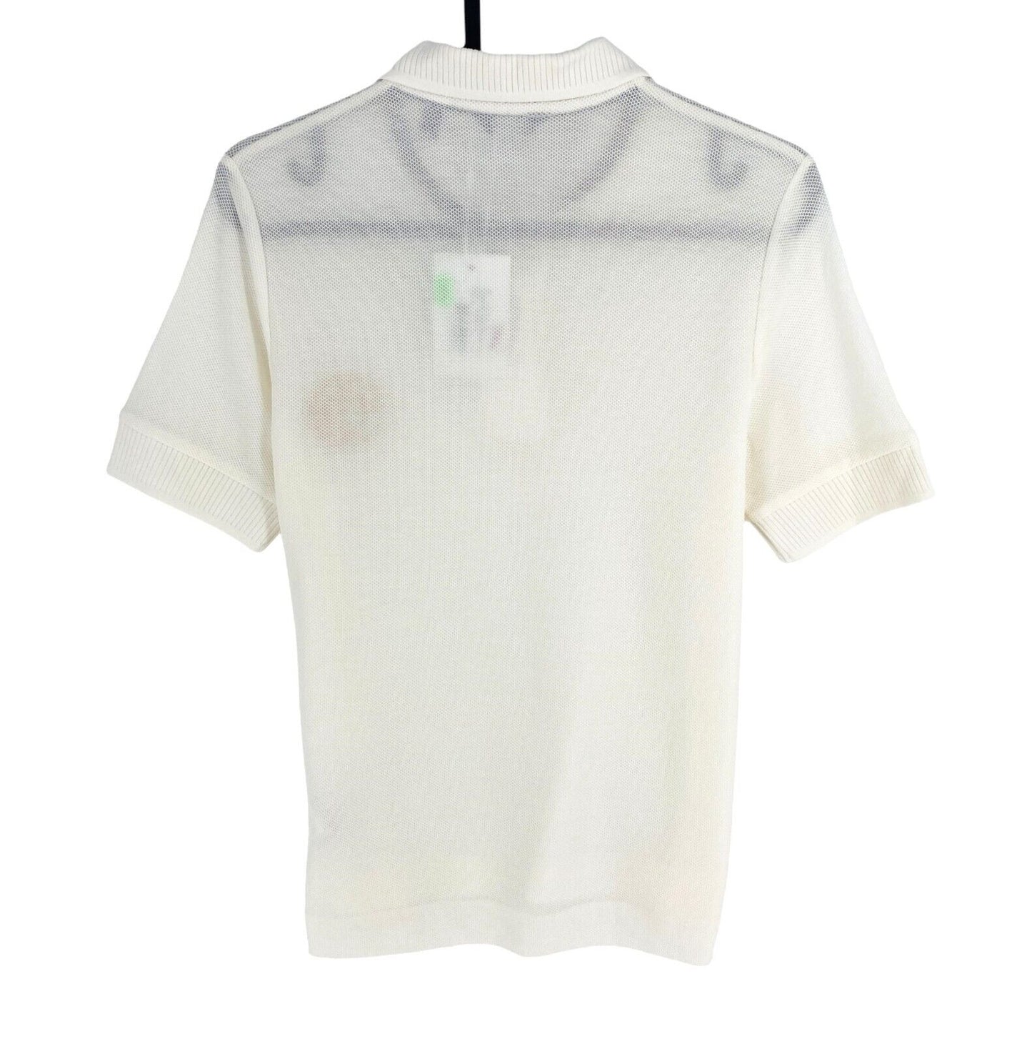 GANT Women White Rope Icon Short Sleeve Pique Polo Shirt Size XS