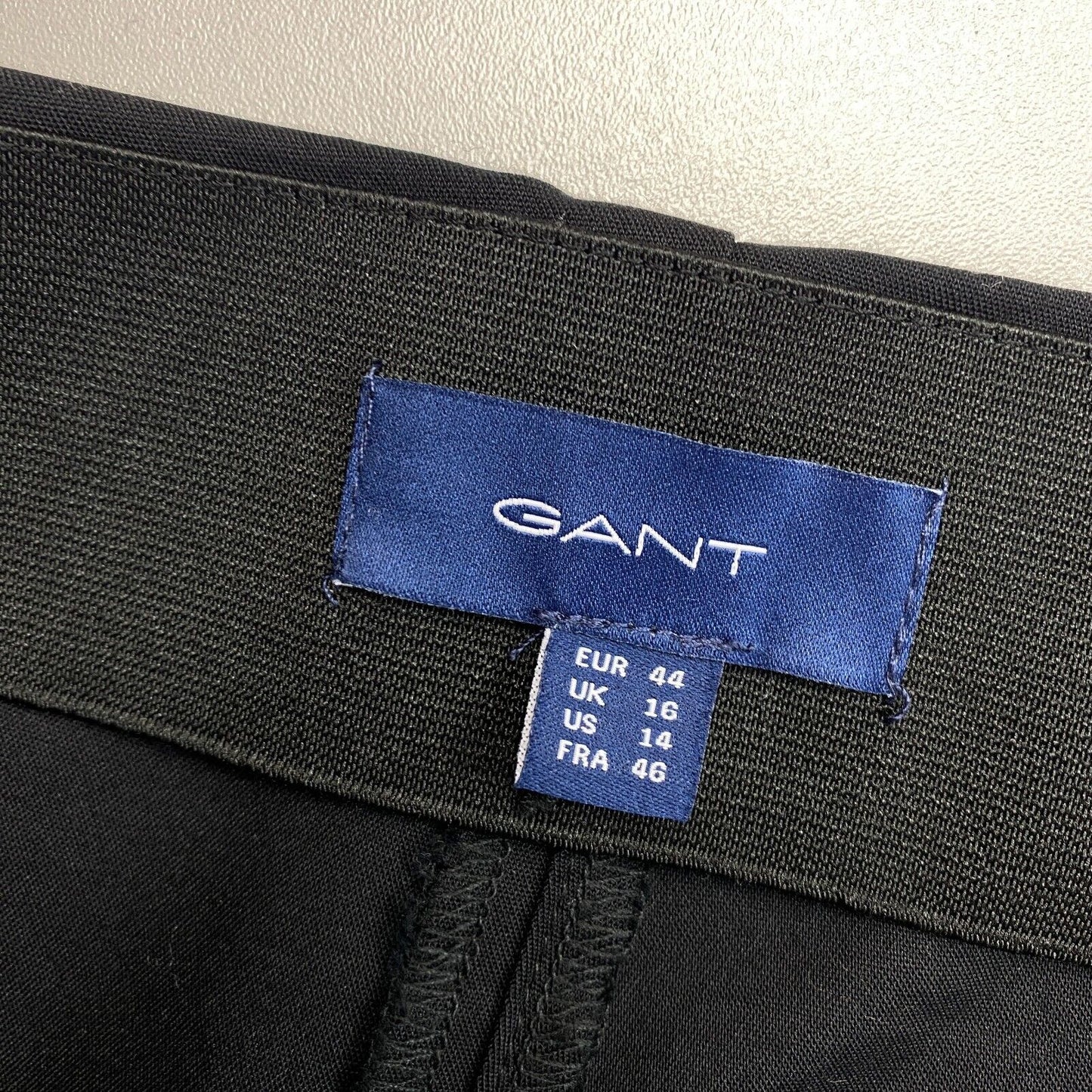 GANT Black Slack Pants Trousers Size EU 44 UK 16 US 14