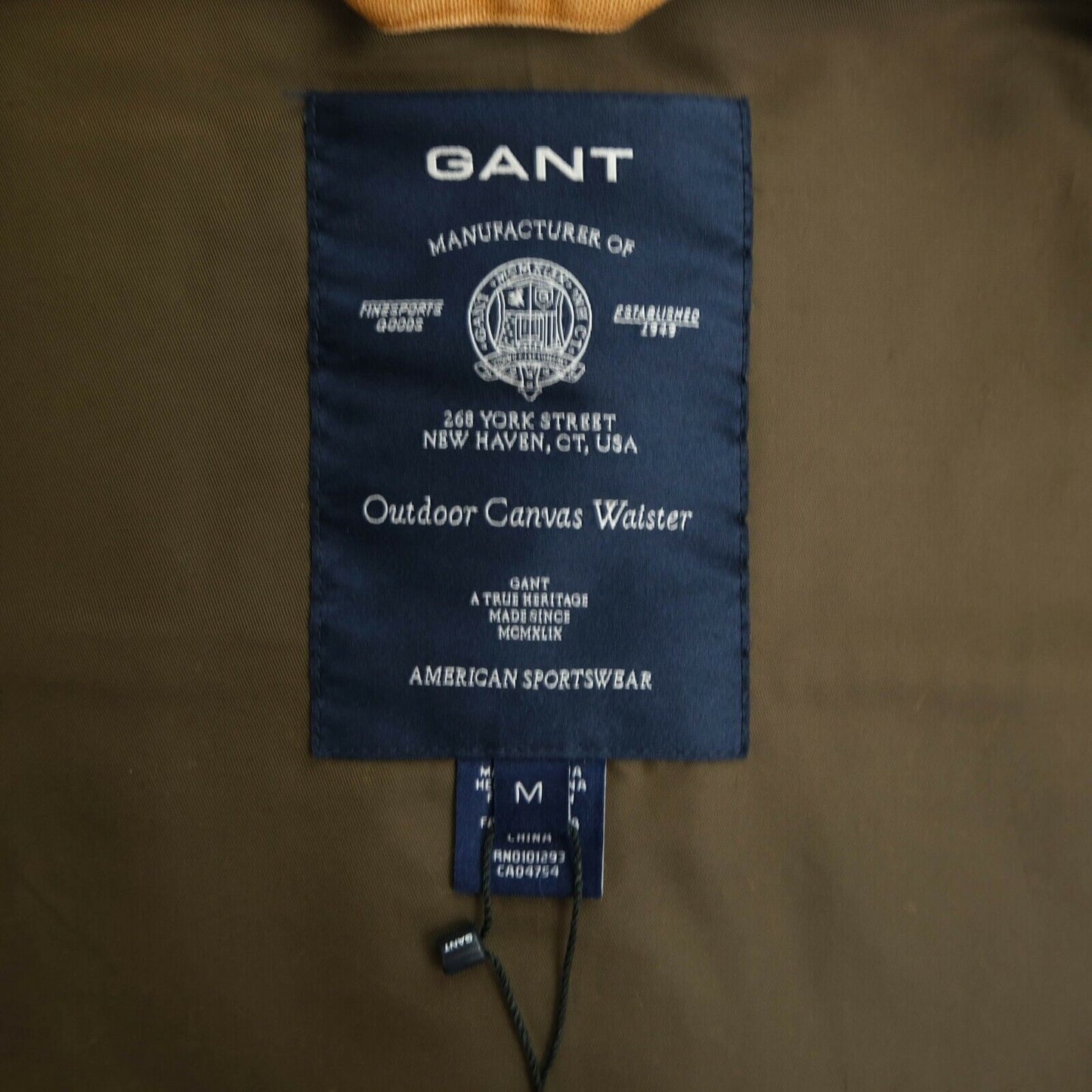 GANT Brown Outdoor Canvas Coat Jacket Size M