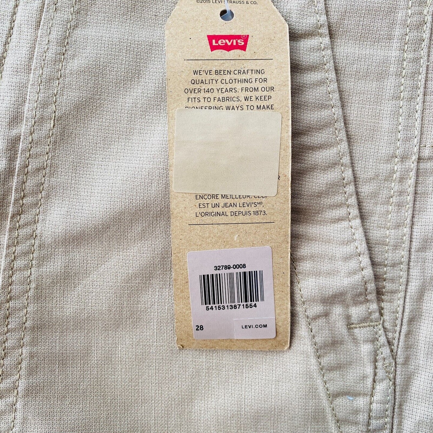 Levi's Beige Mens Loose Fit Utility Cargo Shorts W28