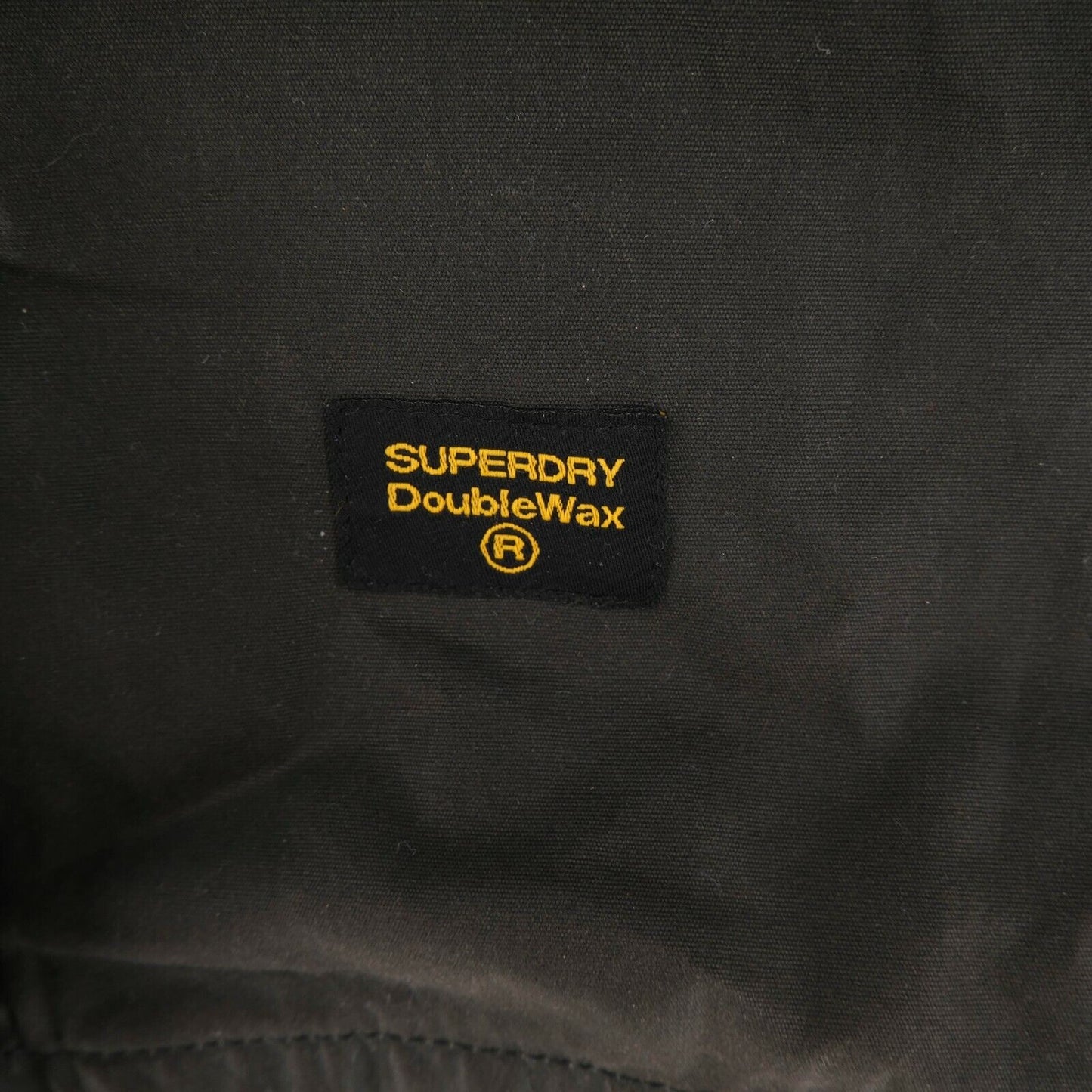 Superdry Japan Dark Brown Double Waxed Coat Jacket Size L