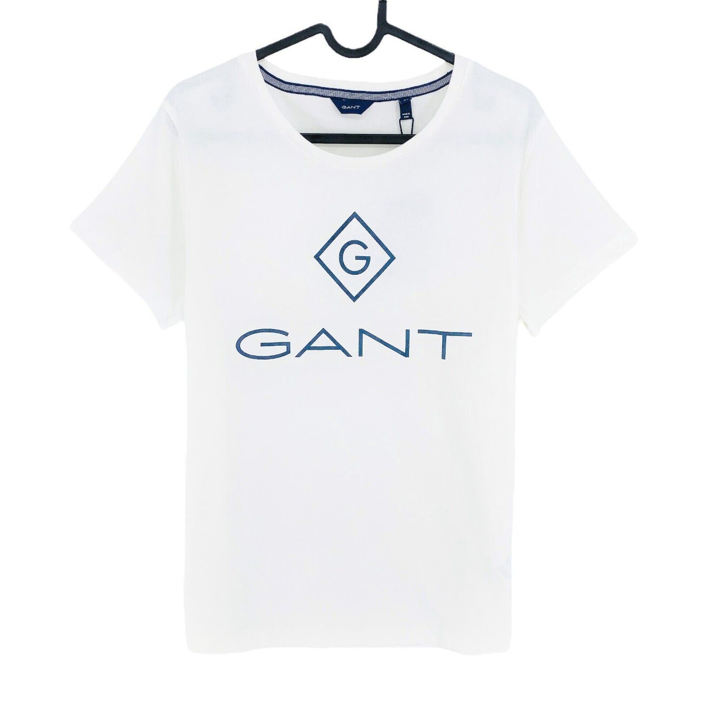 GANT T-Shirt mit Rundhalsausschnitt, Lock Up, Weiß, Größe XL