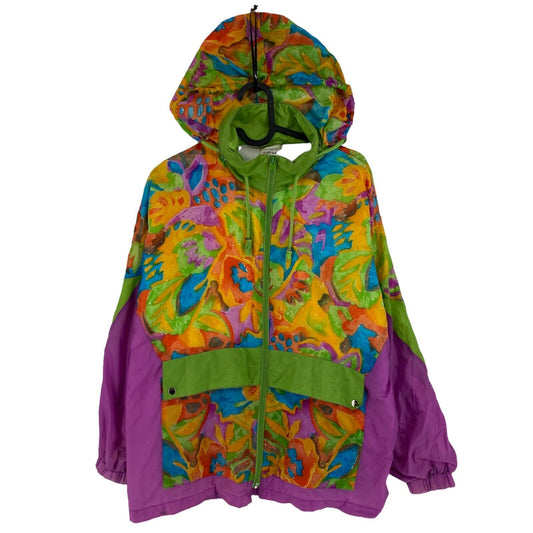 FORMICULA Green Purple Hooded Jacket Size 152 Cm