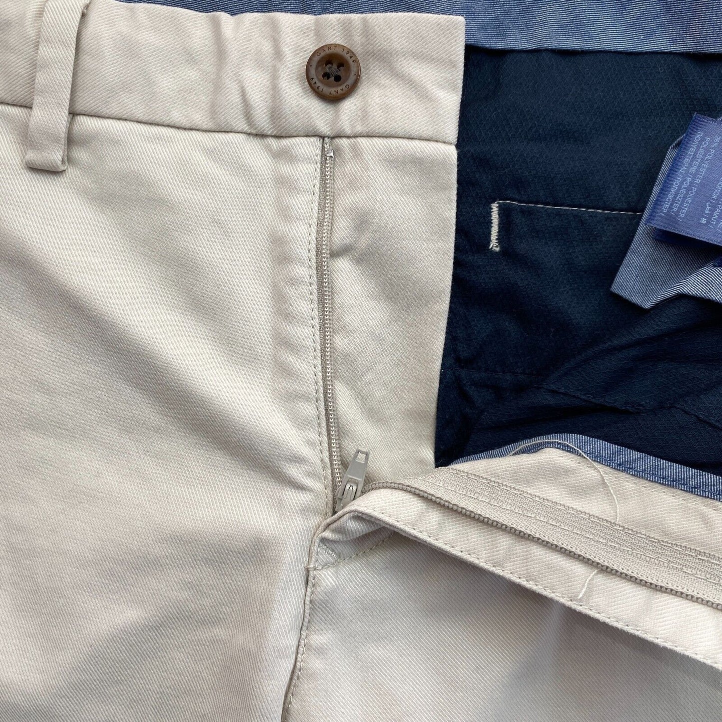 GANT Graue Slim Fit Chinohose, Größe W30 L34