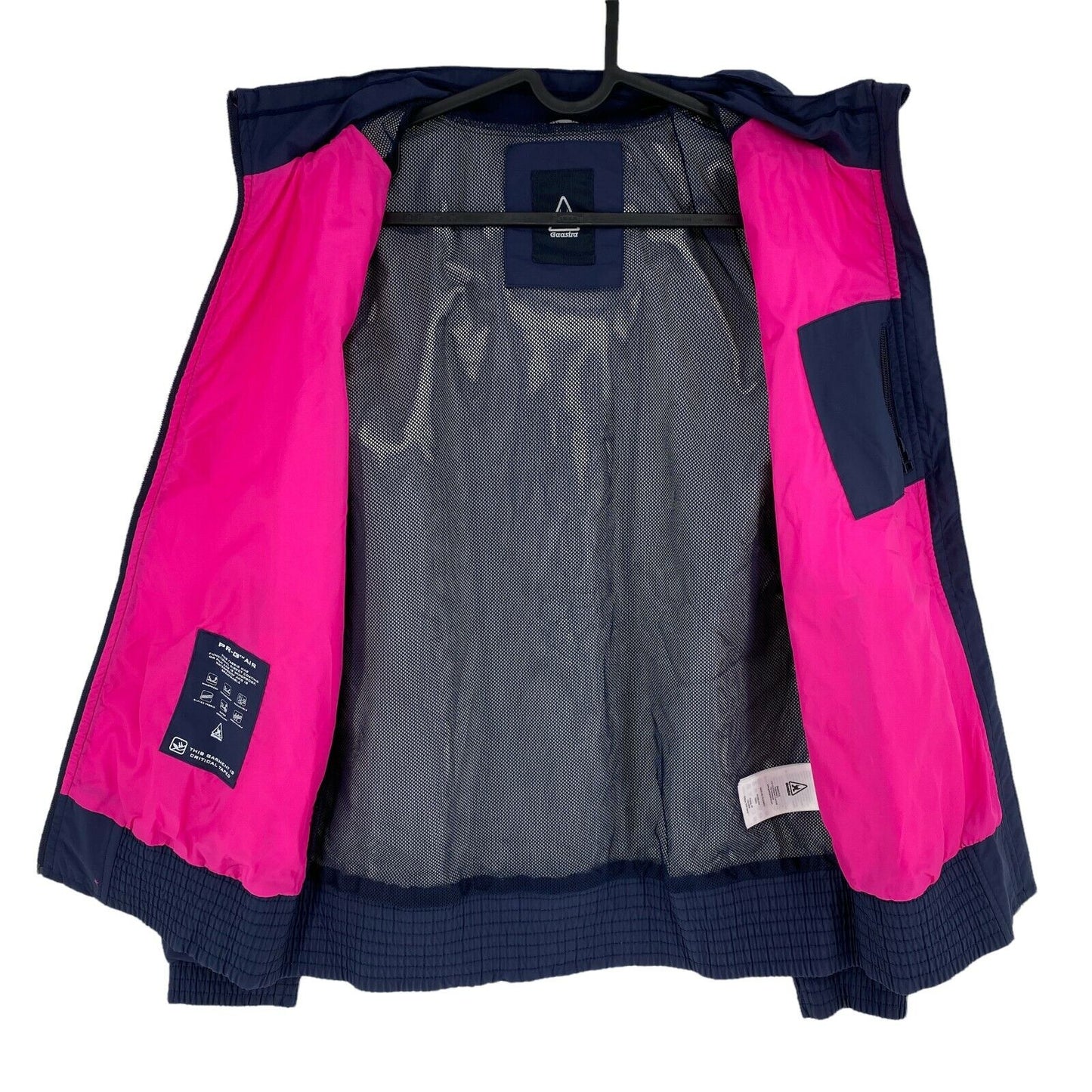 Gaastra Veste à capuche imperméable coupe-vent bleu marine Taille 170-176 cm