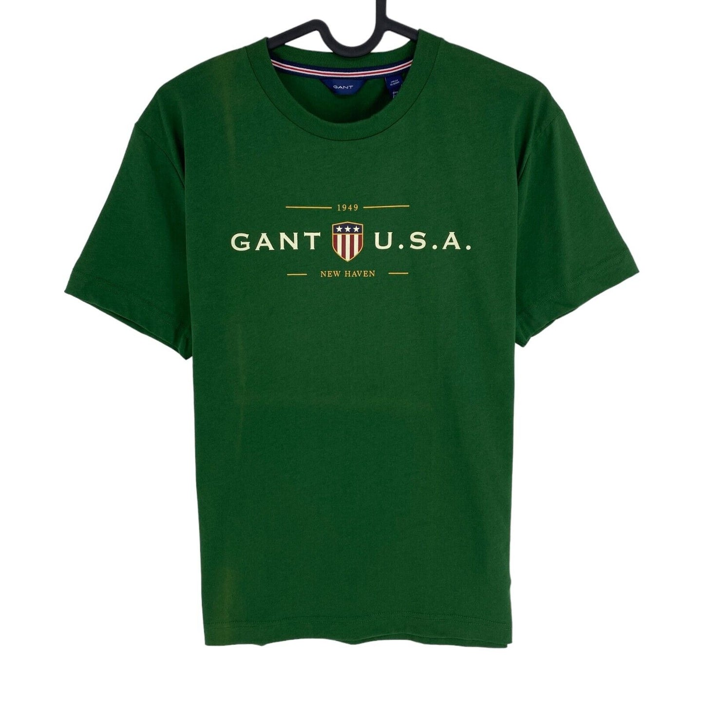 GANT Boys Dark Green Banner Shield Crew Neck T-Shirt Size 15 Years 170 cm