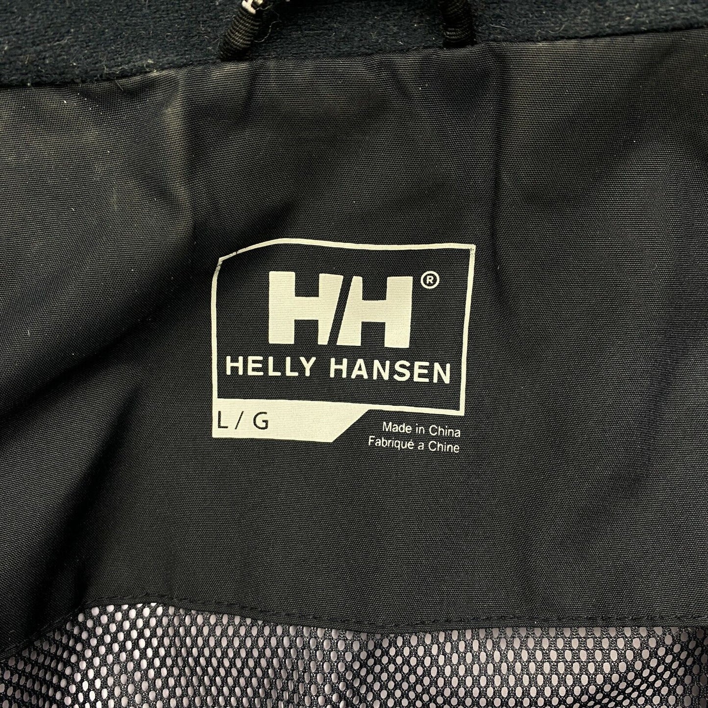 HELLY HANSEN Black Hooded Jacket Coat Size L