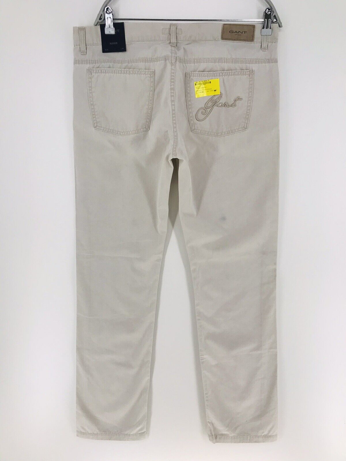 UVP €125 GANT Damen Grau Regular Straight Fit Chino Hose W33 L34