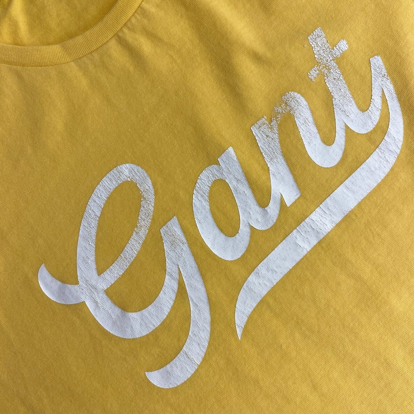 GANT Girls Yellow Logo Crew Neck T Shirt Size 15 Years 170 cm