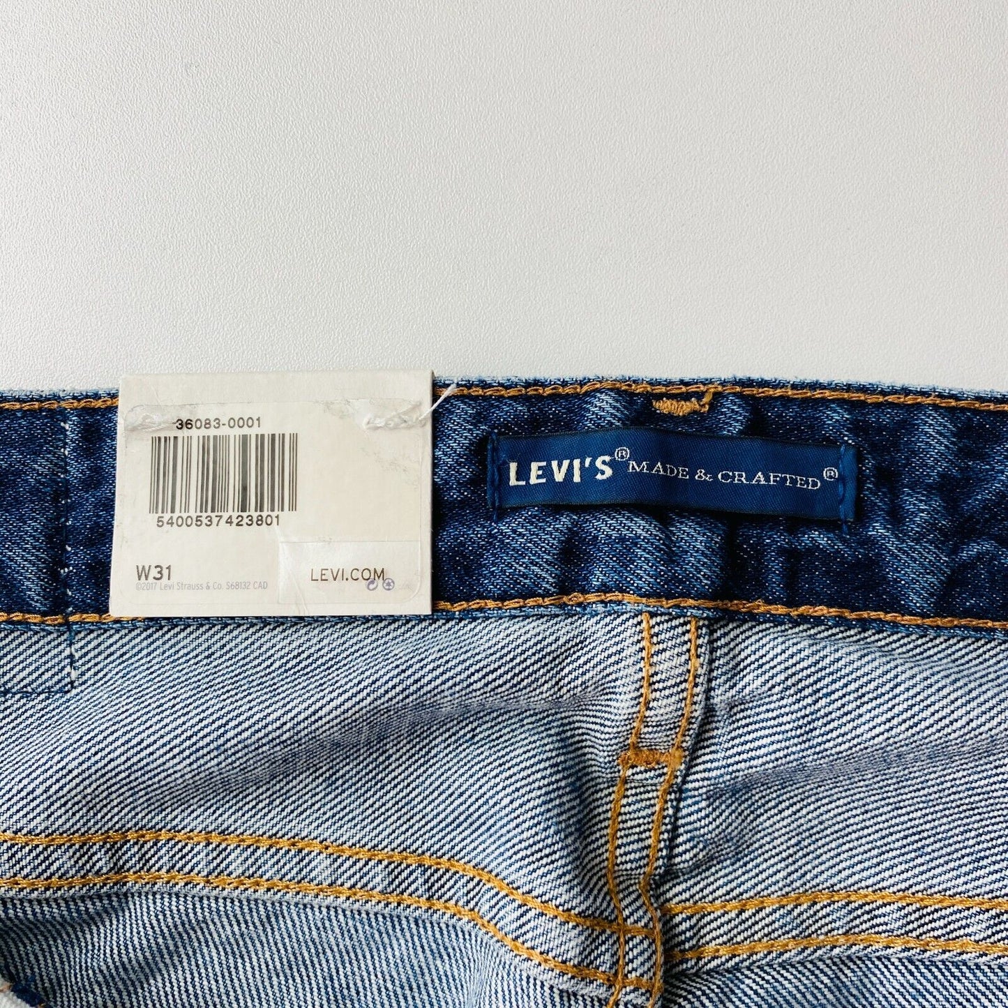 Levi's Made & Crafted RAIL STRAIGHT Blue Mens Regular Straight Fit Jeans W31