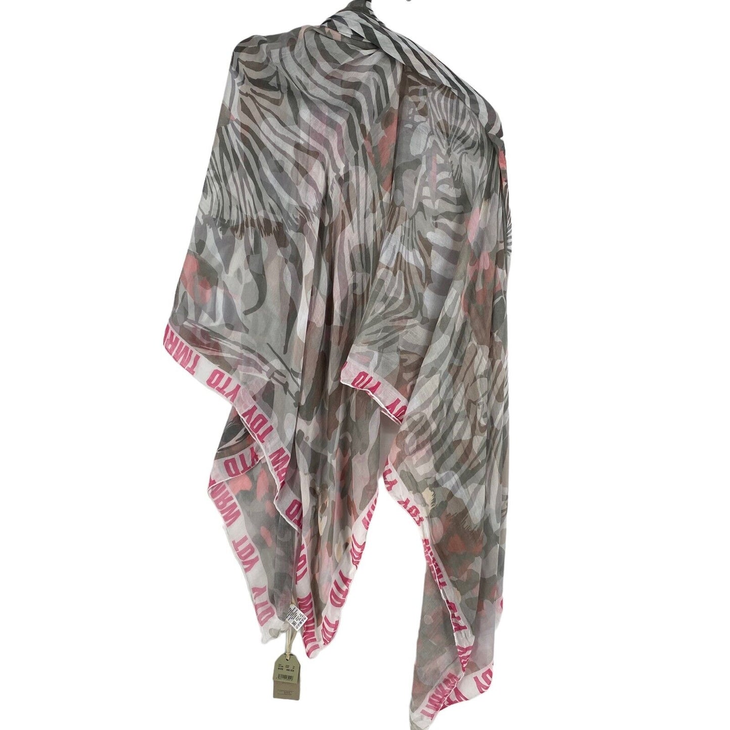 CAMEL ACTIVE Pink Zebra Print Scarf Shawl