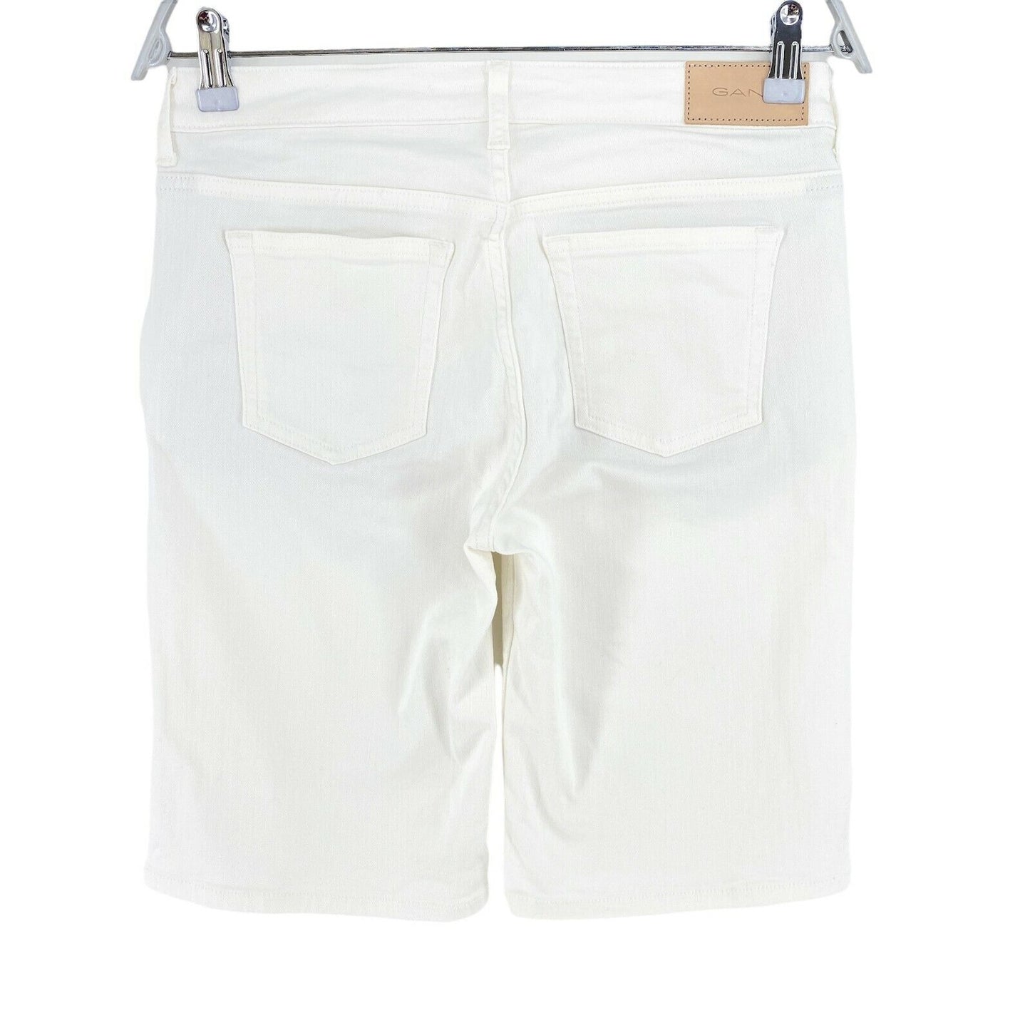 GANT White Denim Relaxed Shorts Size W27