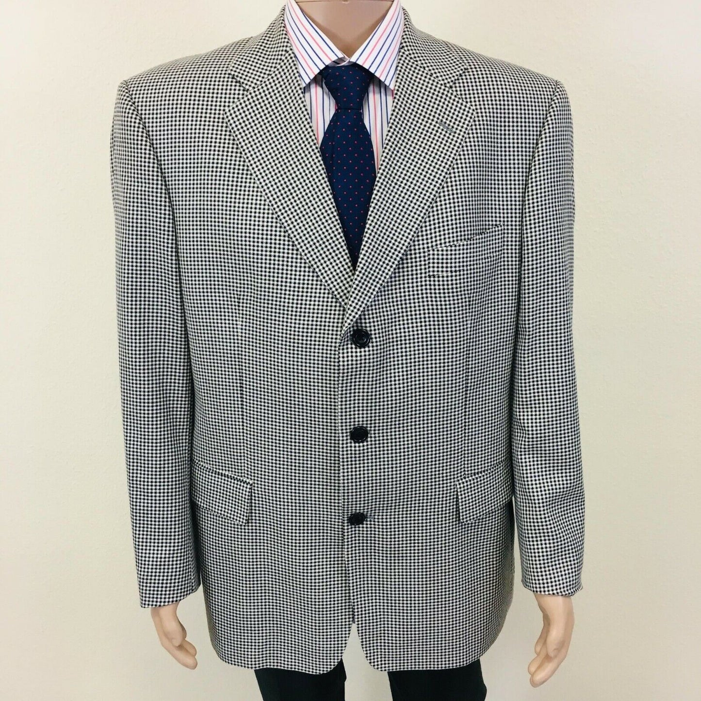 Odermark Grey Wool & Silk Blend Blazer Jacket Size EUR 54 US UK 44