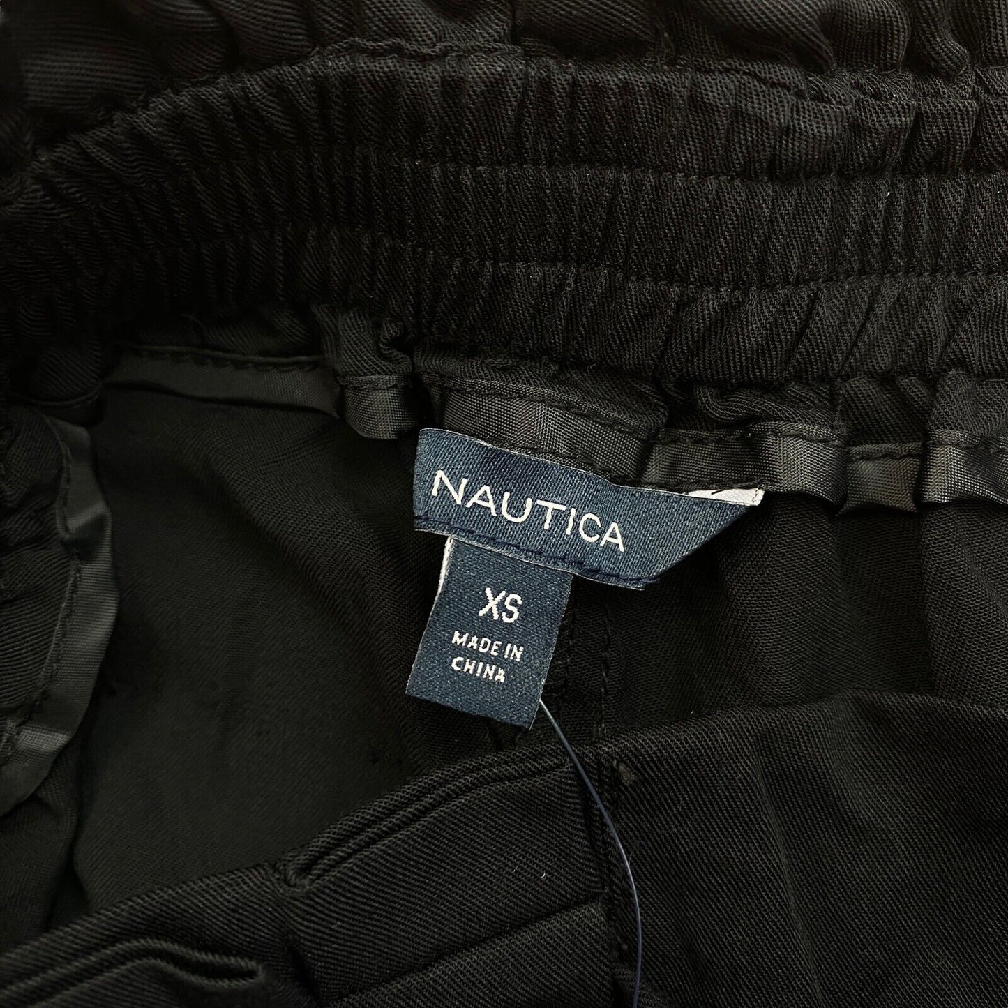 NAUTICA Schwarze Bundfaltenhose Hose Größe XS