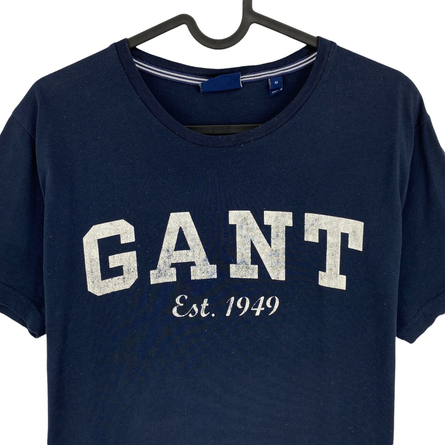 GANT Navy Blue Logo Crew Neck T Shirt Size M