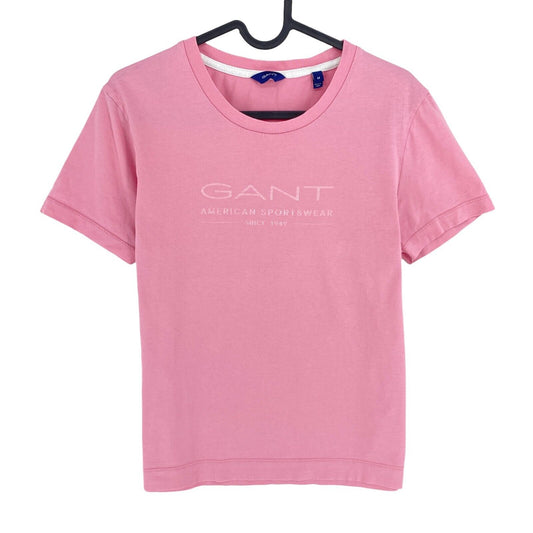 GANT Pink Sports Rundhals-T-Shirt Größe M