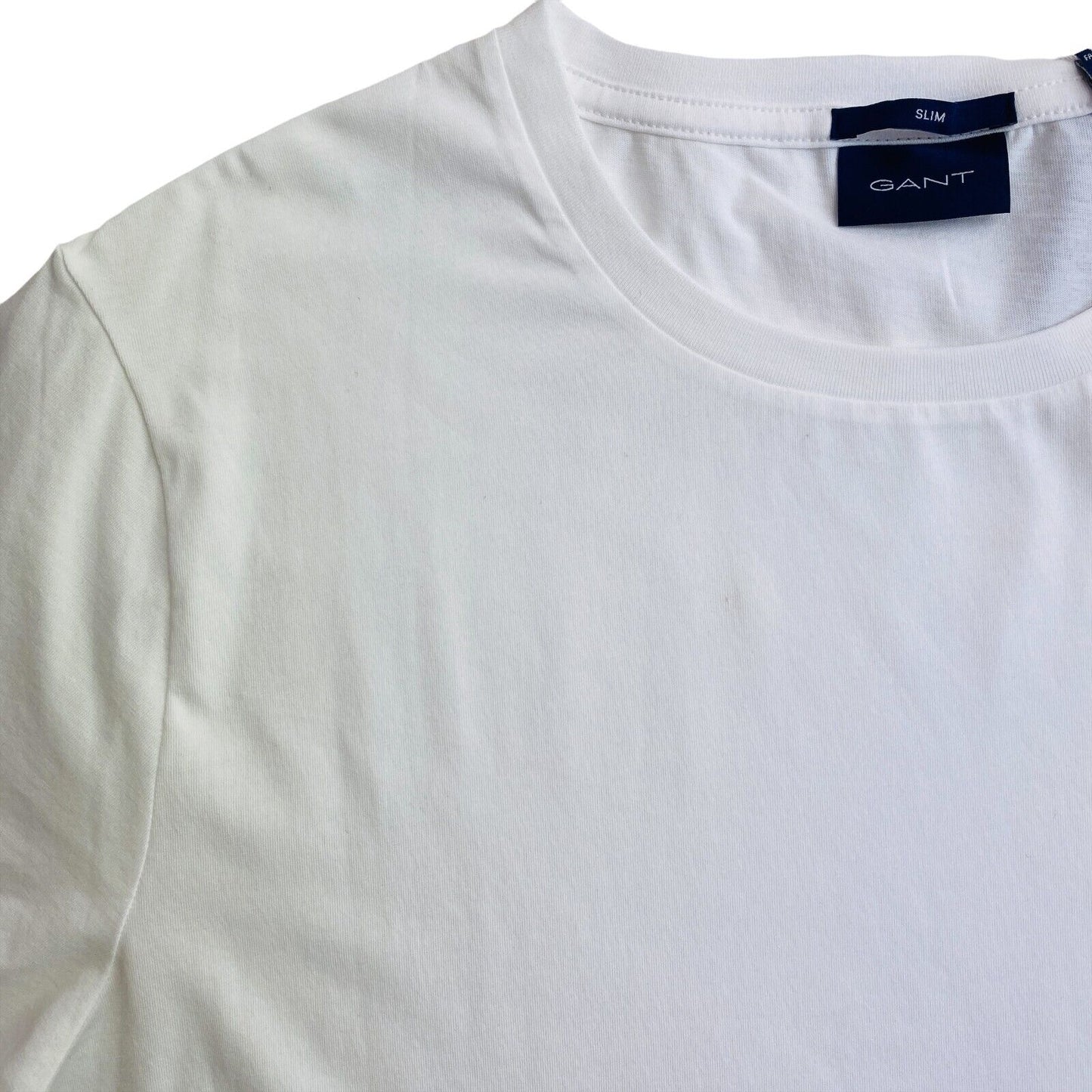 GANT White Original Slim Crew Neck T Shirt Size XL