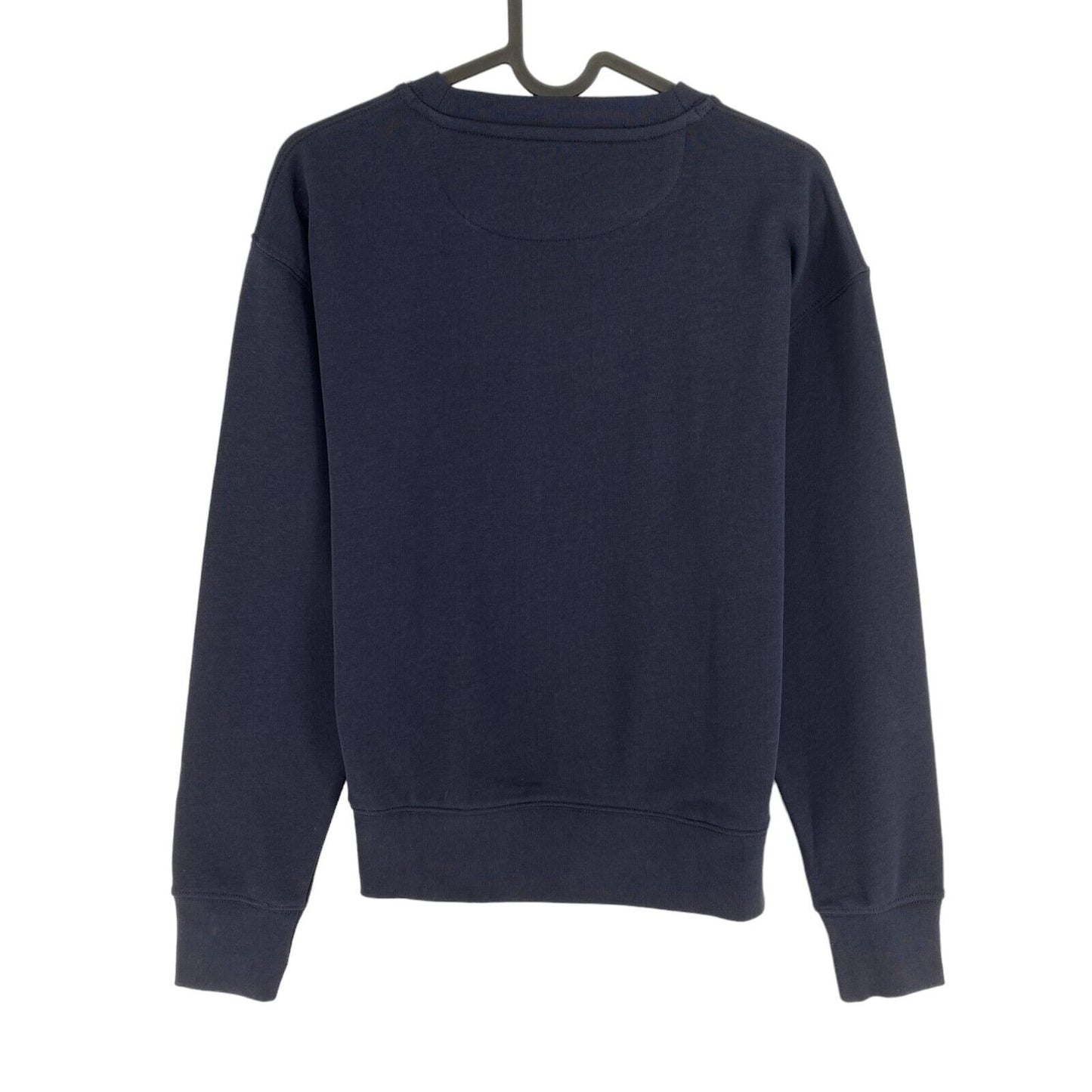 GANT Navy Blue Tonal Logo Crew Neck Sweater Jumper Size S