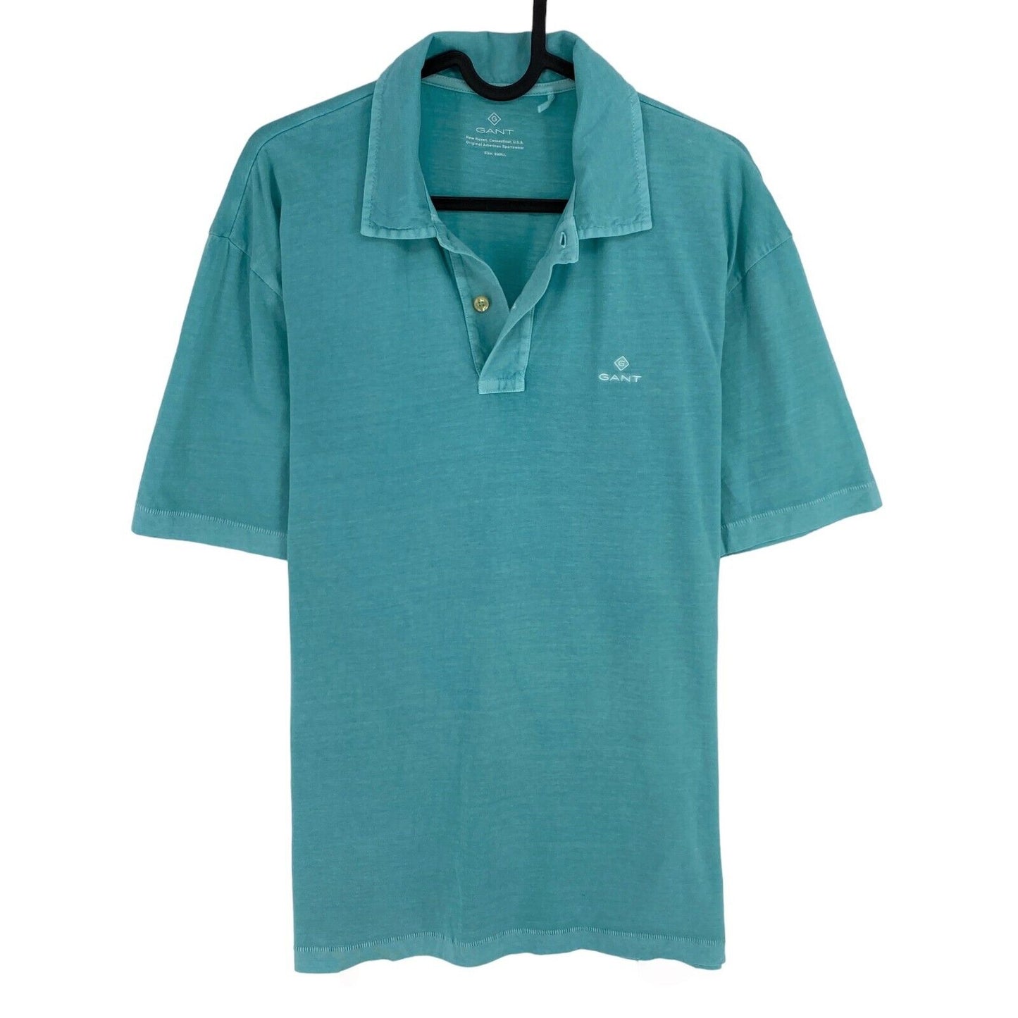 GANT Blueish Green Jersey Rugger Polo Shirt Size S